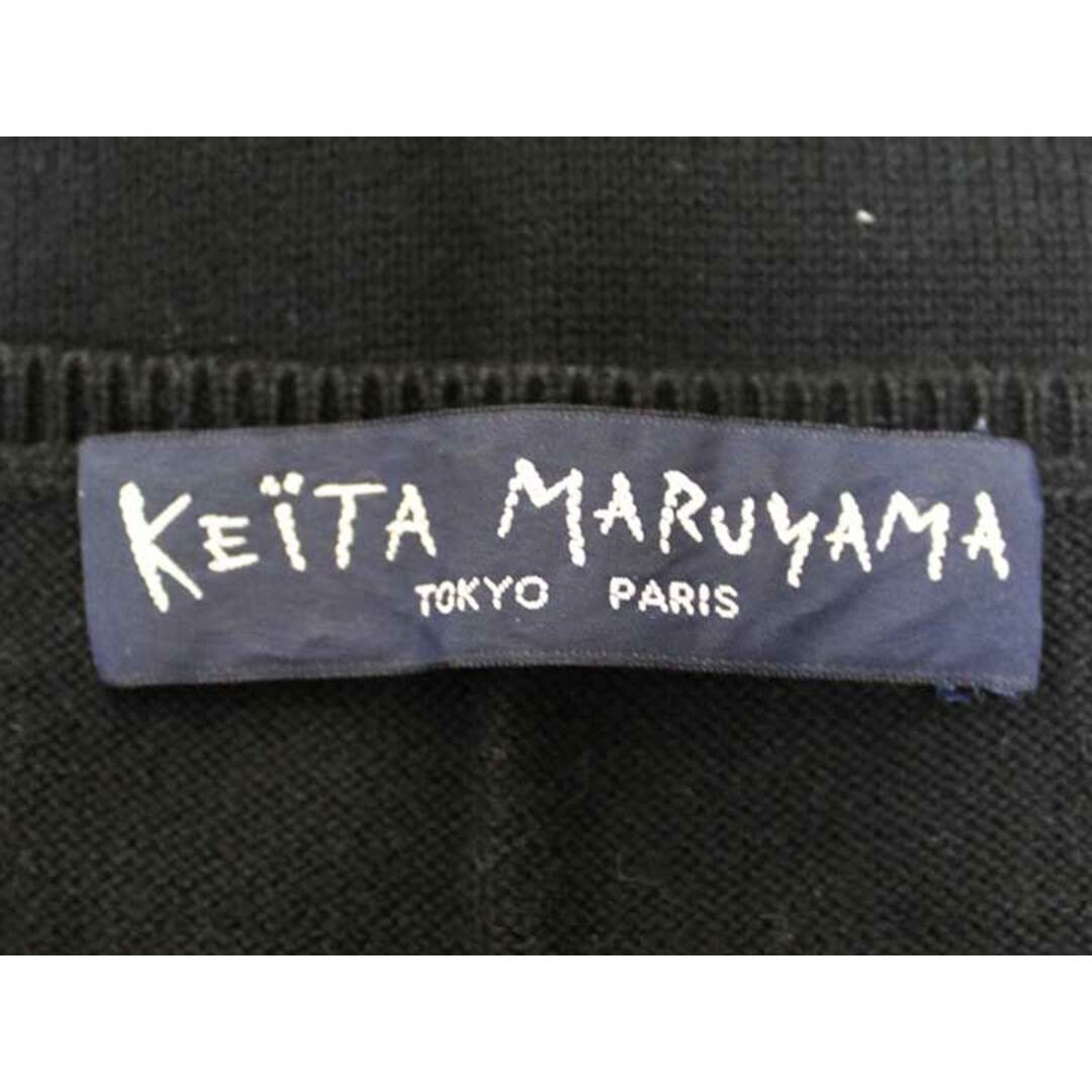 KEITA MARUYAMA TOKYO PARIS(ケイタマルヤマ)の☆KEITA MARUYAMA/ケイタマルヤマ☆フラワー刺繍ニット/ニット/セーター/ラウンドネック/半袖 ブラック/黒 レディース 1【中古】春夏 312042 レディースのトップス(ニット/セーター)の商品写真