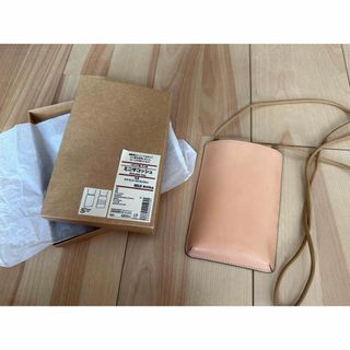 ムジルシリョウヒン(MUJI (無印良品))の★ななな5031様専用★無印良品 イタリア産ヌメ革 ミニサコッシュ(ショルダーバッグ)