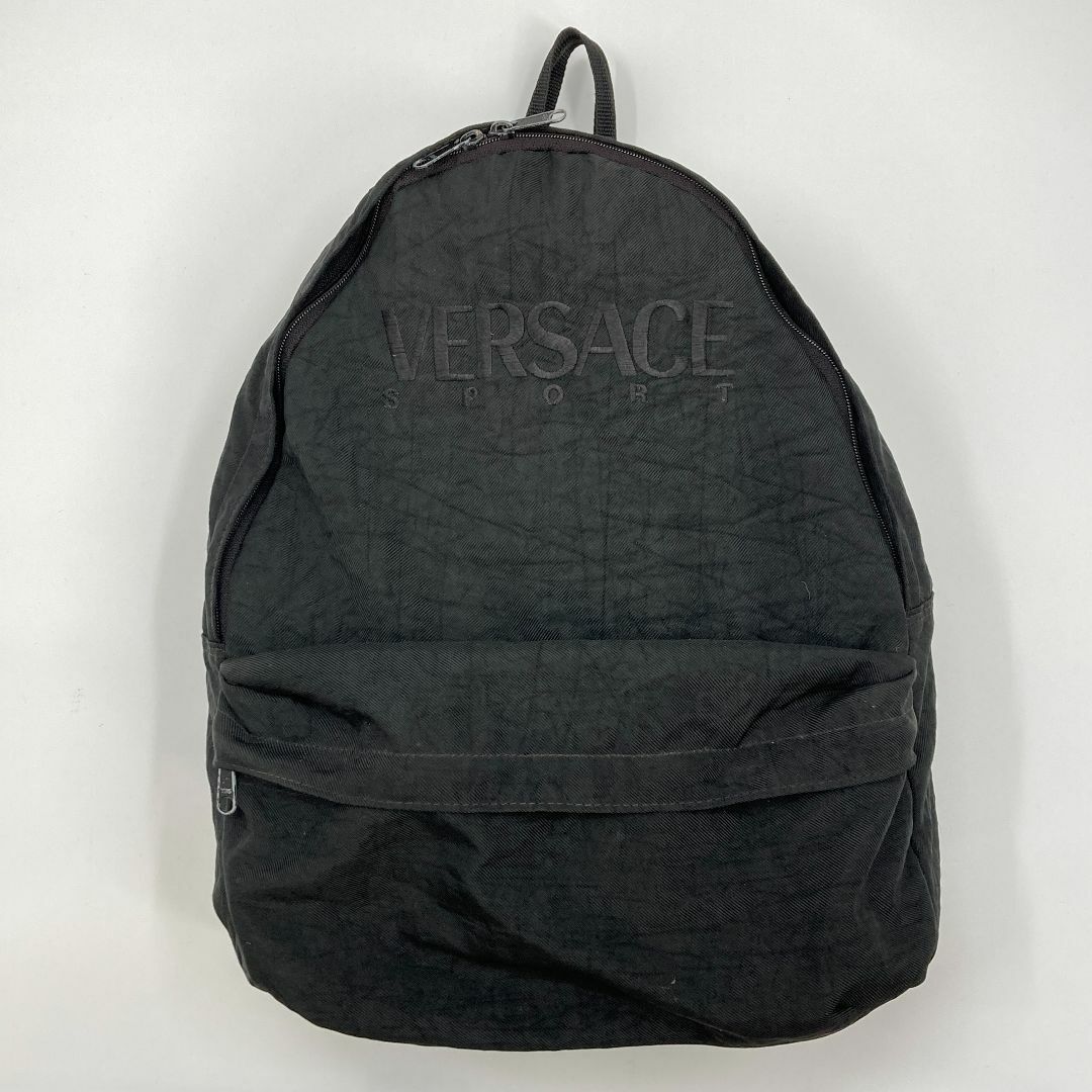 VERSACE(ヴェルサーチ)のVERSACE SPORTS リュック　バックパック　ナイロン　ブラック 黒 メンズのバッグ(バッグパック/リュック)の商品写真