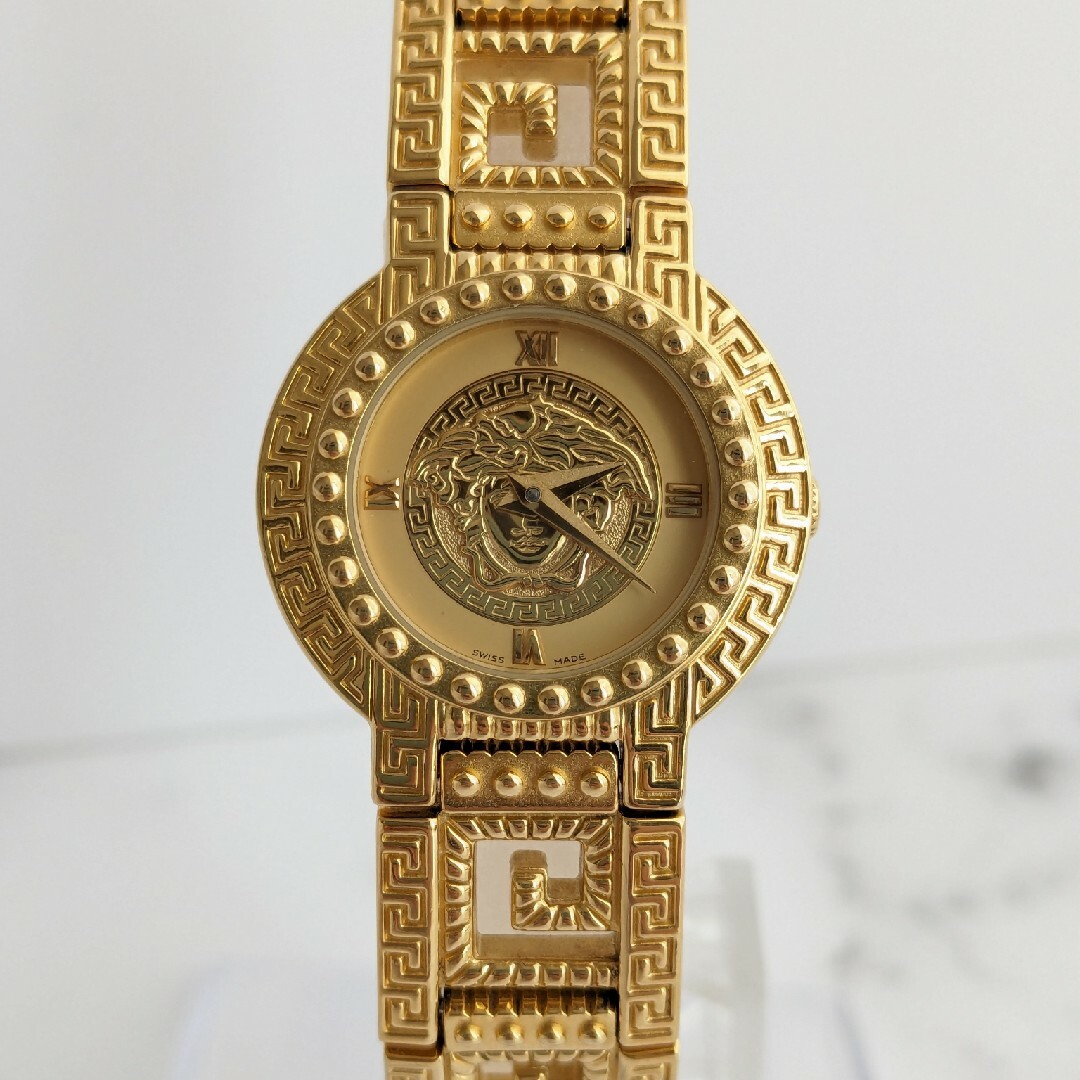 VERSACE - 稼働品 ヴェルサーチ VERSACE メデューサ ゴールドウォッチ VERSACE - 稼働品 ヴェルサーチ VERSACE メデューサ ゴールドウォッチ