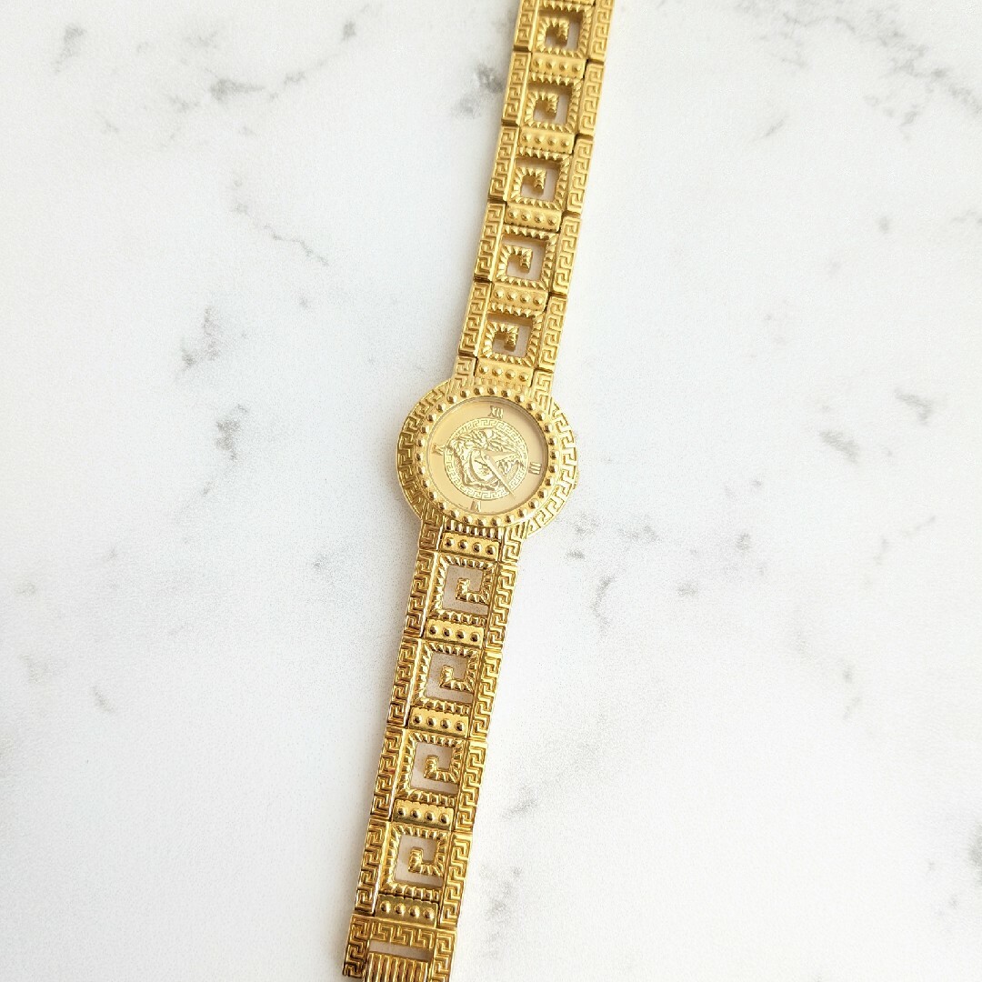 VERSACE - 稼働品 ヴェルサーチ VERSACE メデューサ ゴールドウォッチ VERSACE - 稼働品 ヴェルサーチ VERSACE メデューサ ゴールドウォッチ