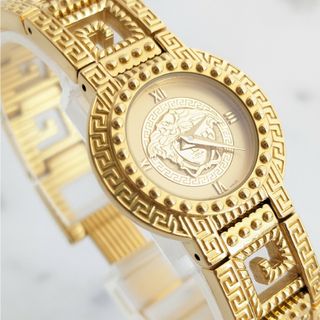 ヴェルサーチ(VERSACE)の稼働品 ヴェルサーチ VERSACE メデューサ ゴールドウォッチ アンティーク(腕時計)