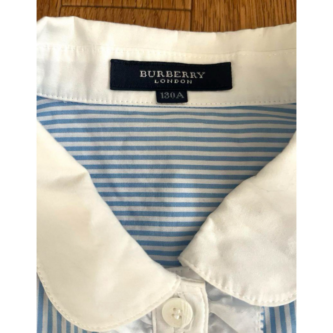 BURBERRY(バーバリー)のBURBERRY バーバリー ストライプ シャツワンピース キッズ/ベビー/マタニティのキッズ服女の子用(90cm~)(ワンピース)の商品写真