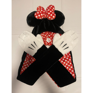 ディズニー(Disney)のディズニー Disney ミニーマウス 手袋つきファンキャップ(キャラクターグッズ)