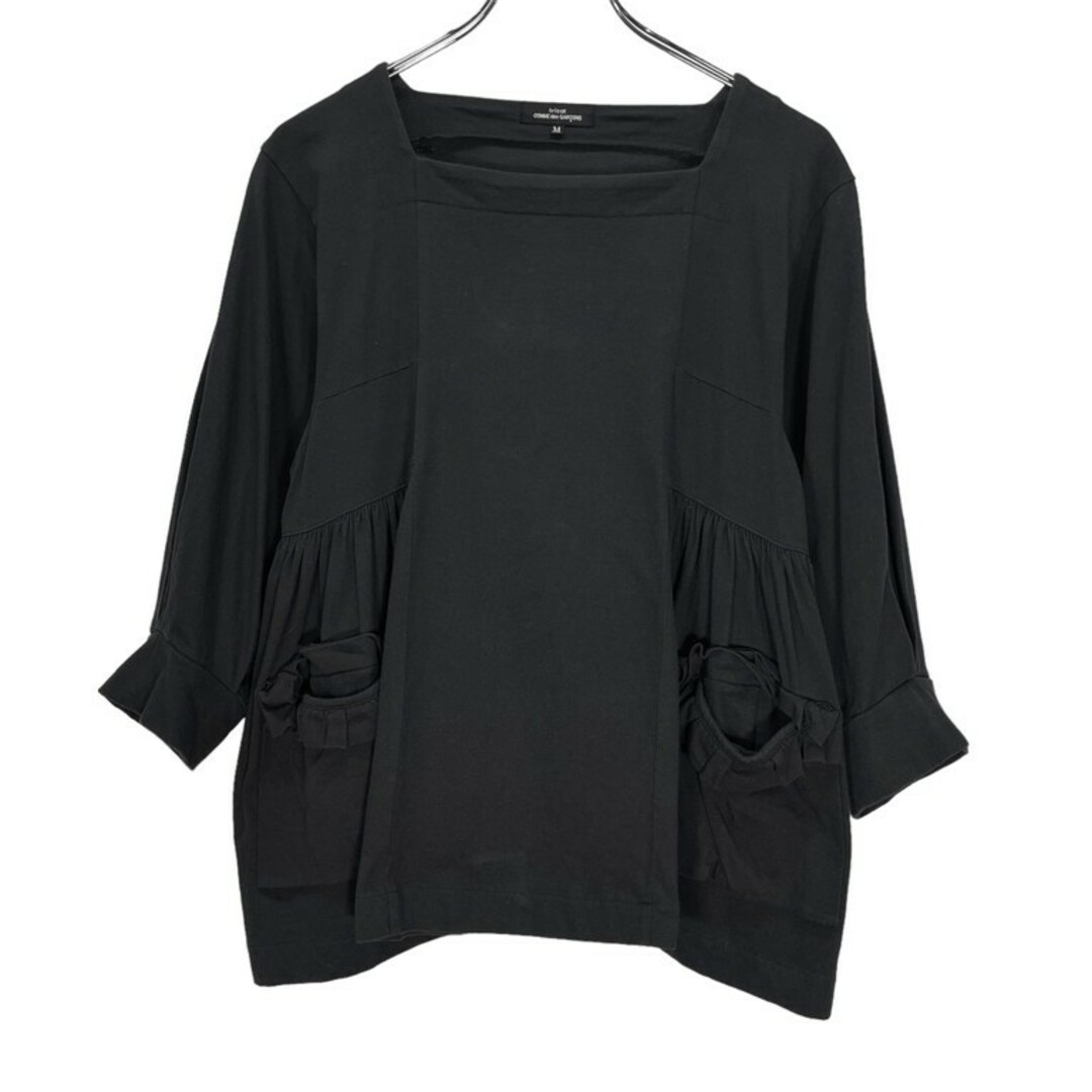 COMME des GARCONS(コムデギャルソン)のtricot COMME des GARCONS 21SS スクエアネックサイドギャザーポケットカットソー AD2020 Tシャツ ロンT トリコギャルソン レディースのトップス(カットソー(長袖/七分))の商品写真