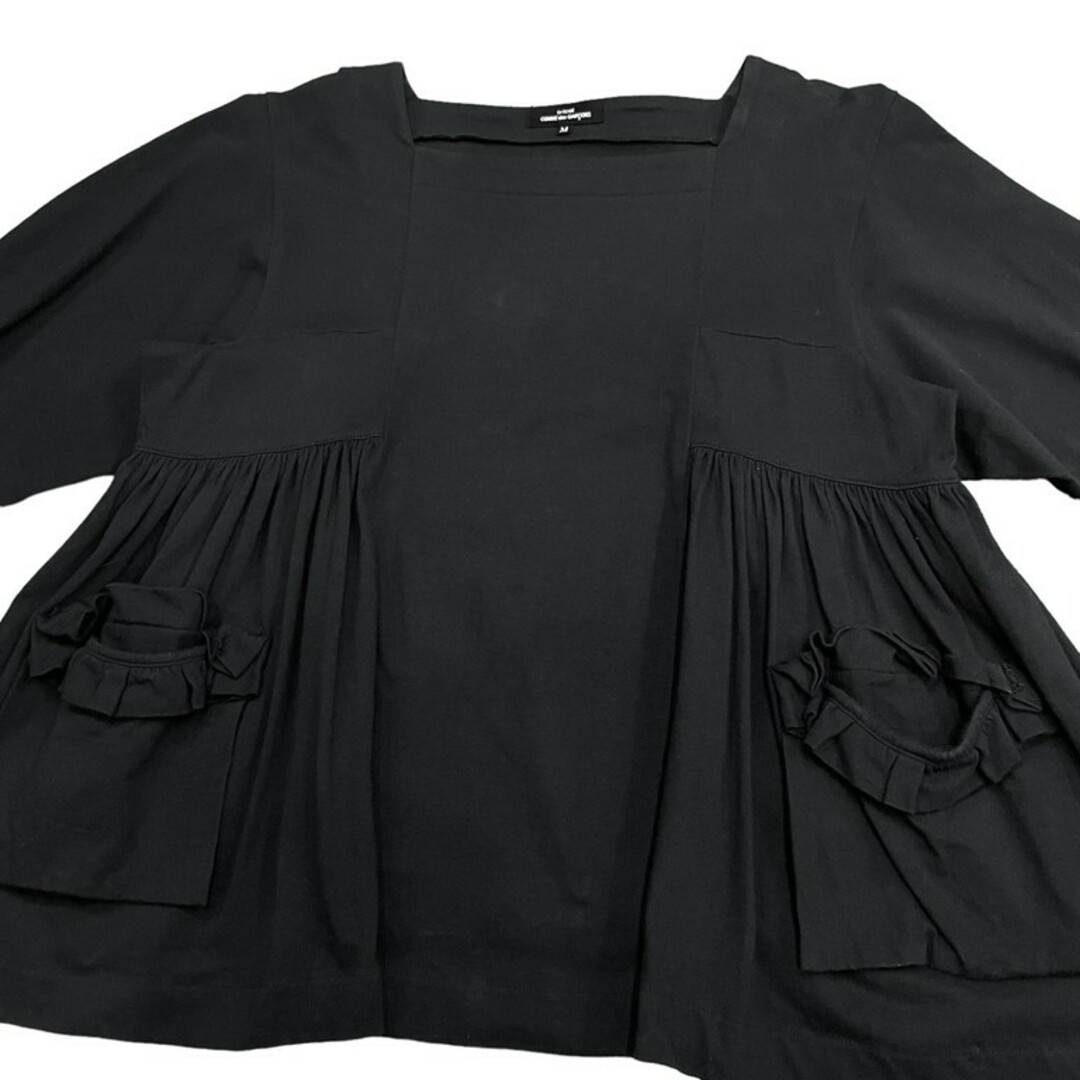 COMME des GARCONS(コムデギャルソン)のtricot COMME des GARCONS 21SS スクエアネックサイドギャザーポケットカットソー AD2020 Tシャツ ロンT トリコギャルソン レディースのトップス(カットソー(長袖/七分))の商品写真