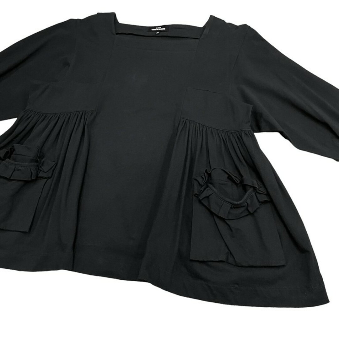 COMME des GARCONS(コムデギャルソン)のtricot COMME des GARCONS 21SS スクエアネックサイドギャザーポケットカットソー AD2020 Tシャツ ロンT トリコギャルソン レディースのトップス(カットソー(長袖/七分))の商品写真