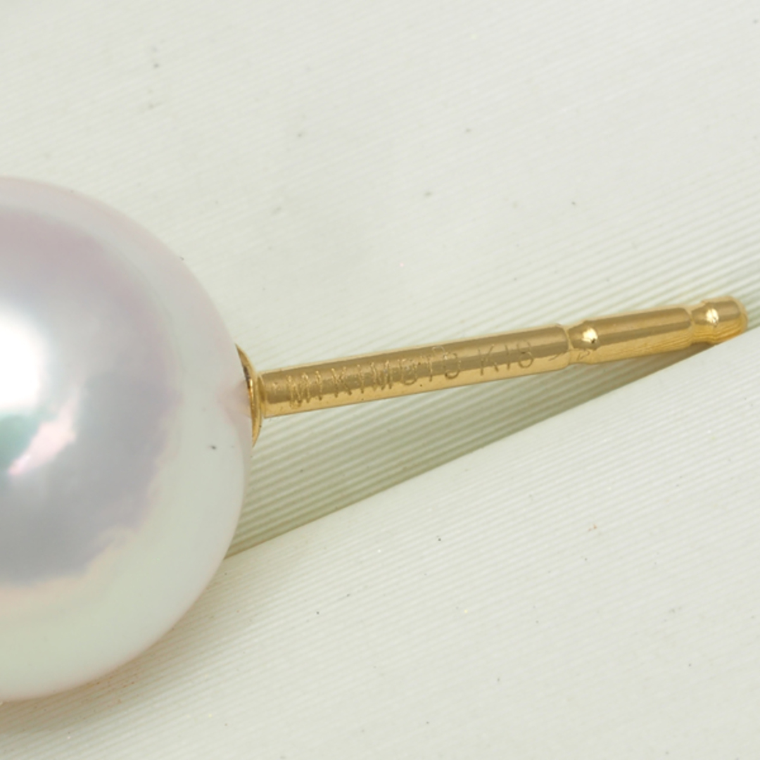 MIKIMOTO - ミキモト ピアス パール 真珠 9.7mm K18YG MIKIMOTO - ミキモト ピアス パール 真珠 9.7mm K18YG