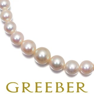 ミキモト(MIKIMOTO)のミキモト ネックレス パール 真珠 4.0-8.2mm グラデーション シルバー 袋大幅値下げ品(ネックレス)