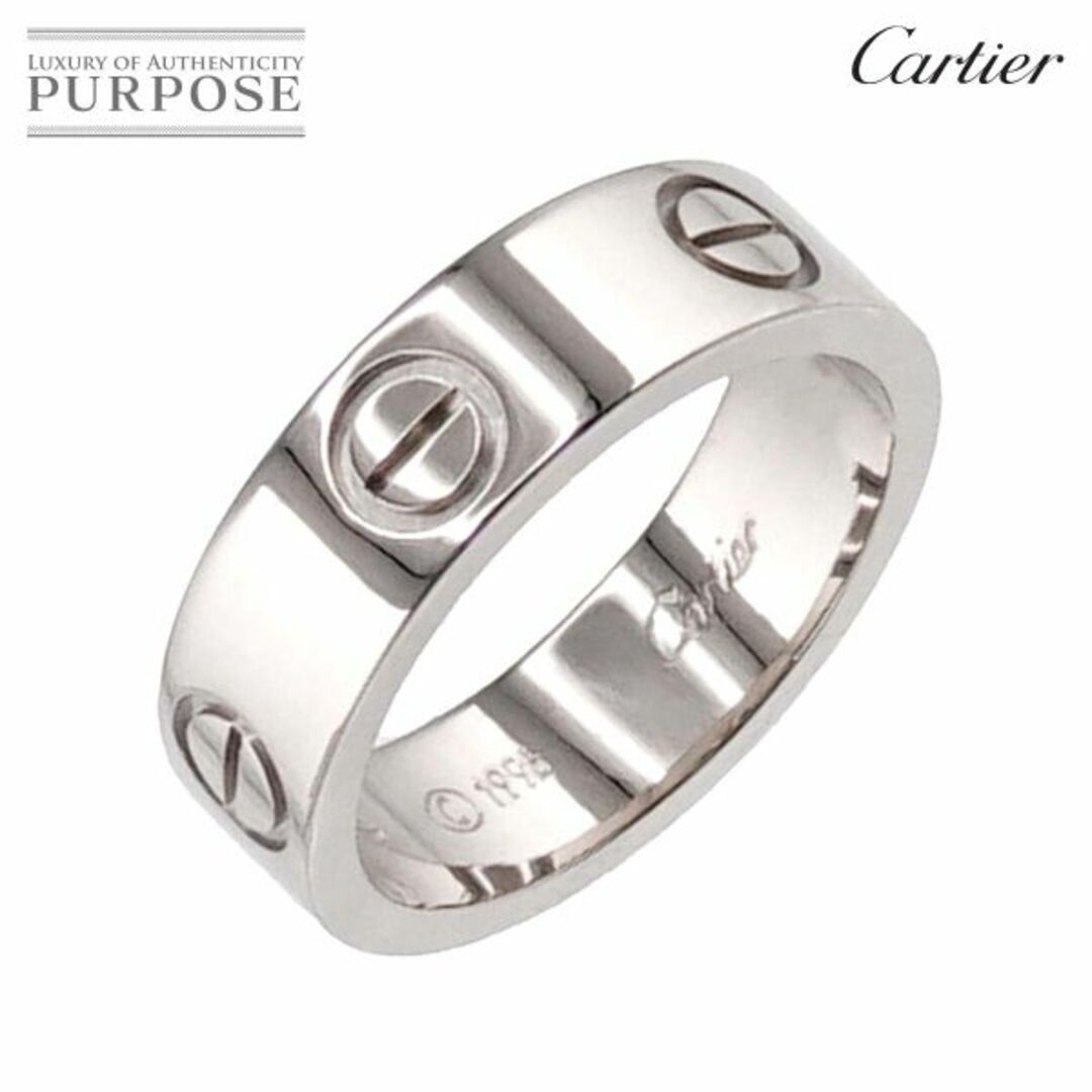 カルティエ Cartier ラブ #52 リング K18 WG ホワイトゴールド 750 指輪 VLP 90220943