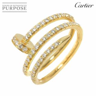 カルティエ(Cartier)のカルティエ Cartier ジュストアンクル #49 リング ダイヤ K18 YG イエローゴールド 750 指輪【証明書付き】VLP 90224437(リング(指輪))