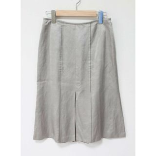 トゥービーシック(TO BE CHIC)の●TO BE CHIC/トゥー ビー シック●リネン混スカート/膝丈/無地 ゴールド/金 レディース 40【中古】 春夏 402022(その他)