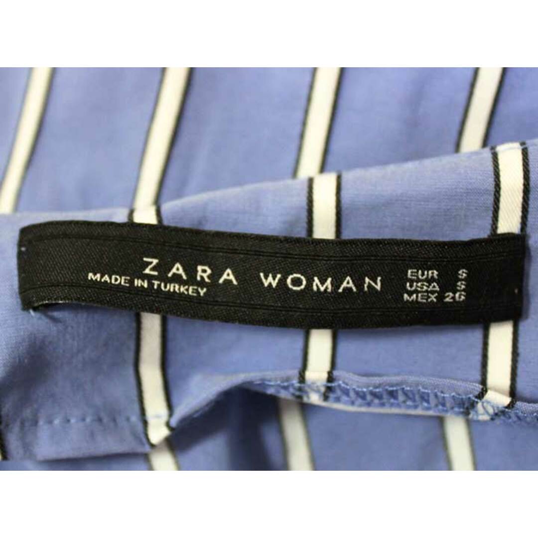 ZARA(ザラ)の☆ZARA/ザラ☆ストライプフレアスカート/サイドジップ/カジュアル/ミディ丈 ブルー/青 レディース S【中古】春夏 012032 レディースのスカート(その他)の商品写真