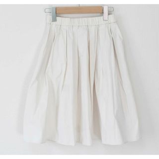 ef-de - 【値下げ】新品 未使用品●ef-de/エフデ●フレアースカート/膝上丈/無地/シンプル/ウエストゴム ホワイト/白  レディース 9 春夏 402022