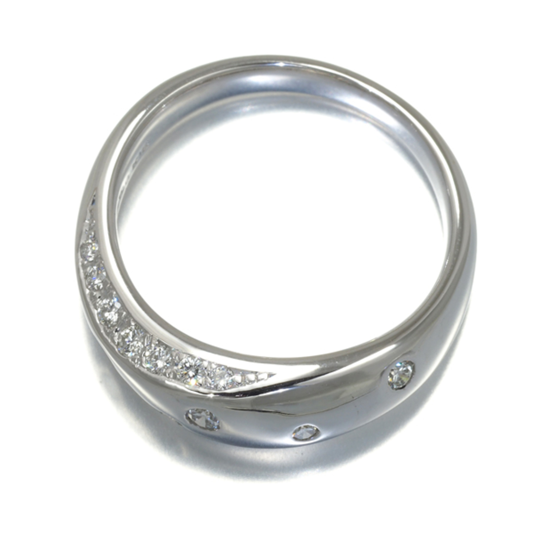 TASAKI(タサキ)のTASAKI タサキ リング ダイヤ ダイヤモンド 0.20ct ウェーブ 11号 K18WG 大幅値下げ品 レディースのアクセサリー(リング(指輪))の商品写真
