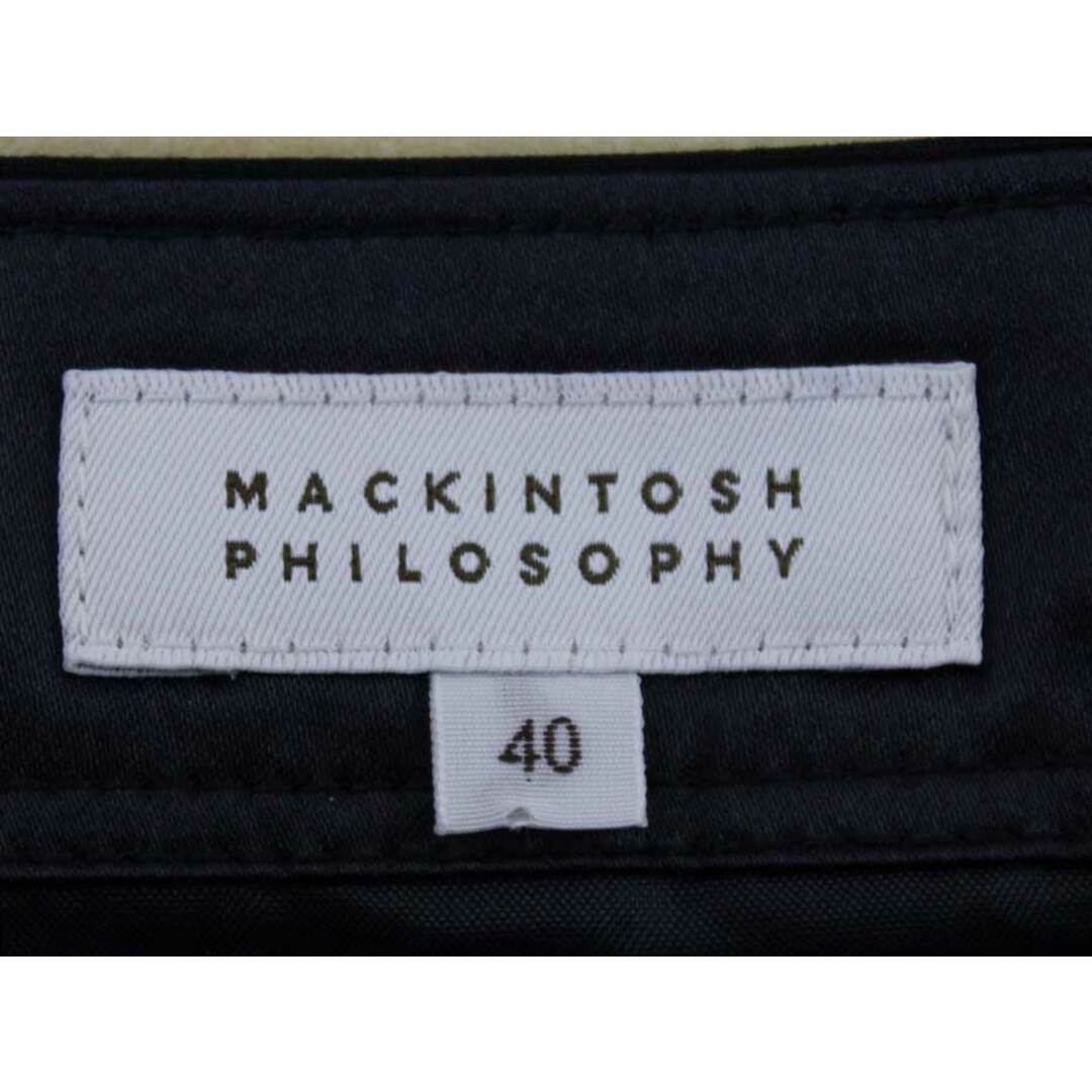 MACKINTOSH PHILOSOPHY(マッキントッシュフィロソフィー)の‡MACKINTOSH PHILOSOPHY/マッキントッシュ フィロソフィー‡プリーツスカート/膝丈 ブラック/黒 レディース 40 【中古】春夏 303032 レディースのスカート(その他)の商品写真