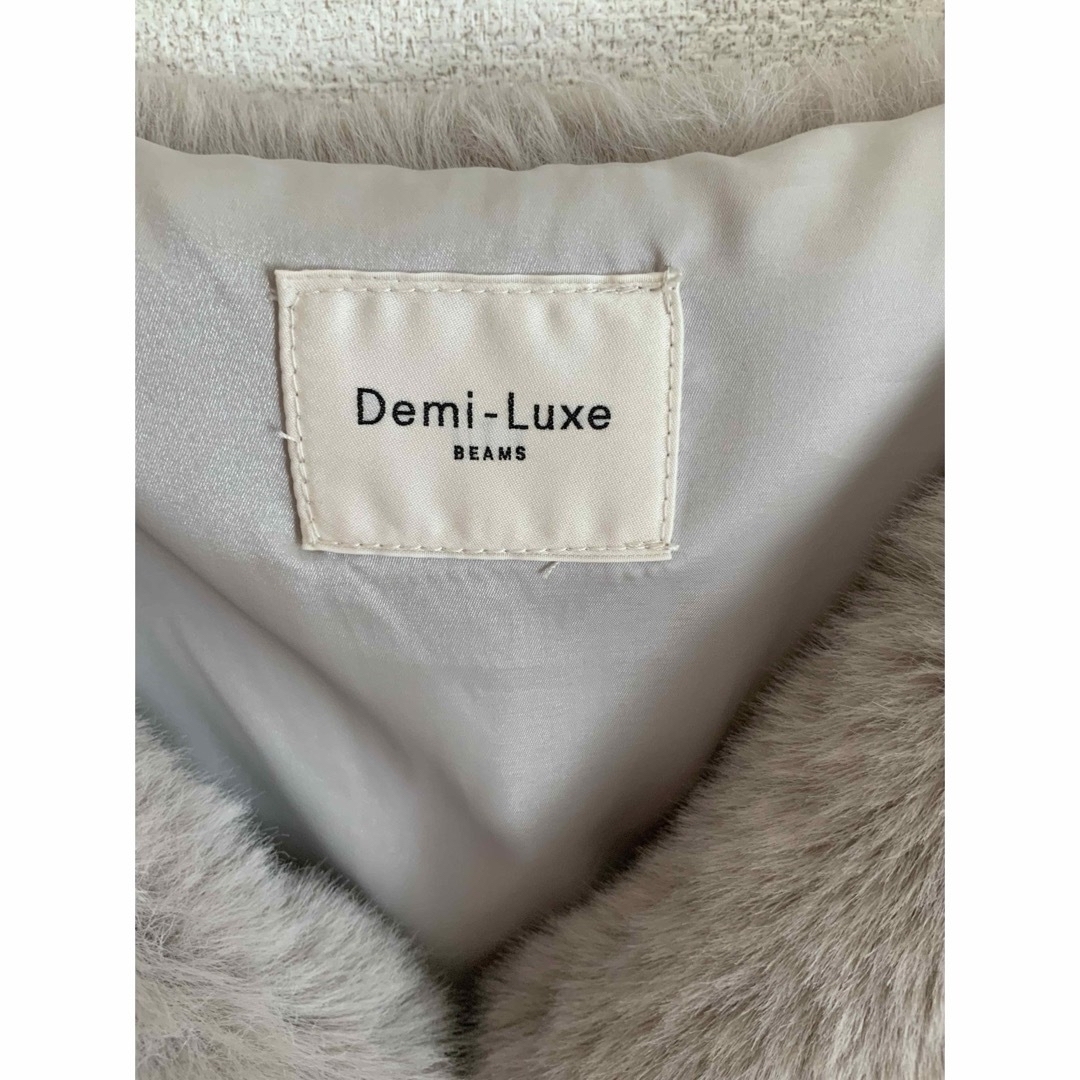 Demi-Luxe BEAMS(デミルクスビームス)の【Demi-Luxe BEAMS 】エコファーショートブルゾン（新品未使用) レディースのジャケット/アウター(毛皮/ファーコート)の商品写真