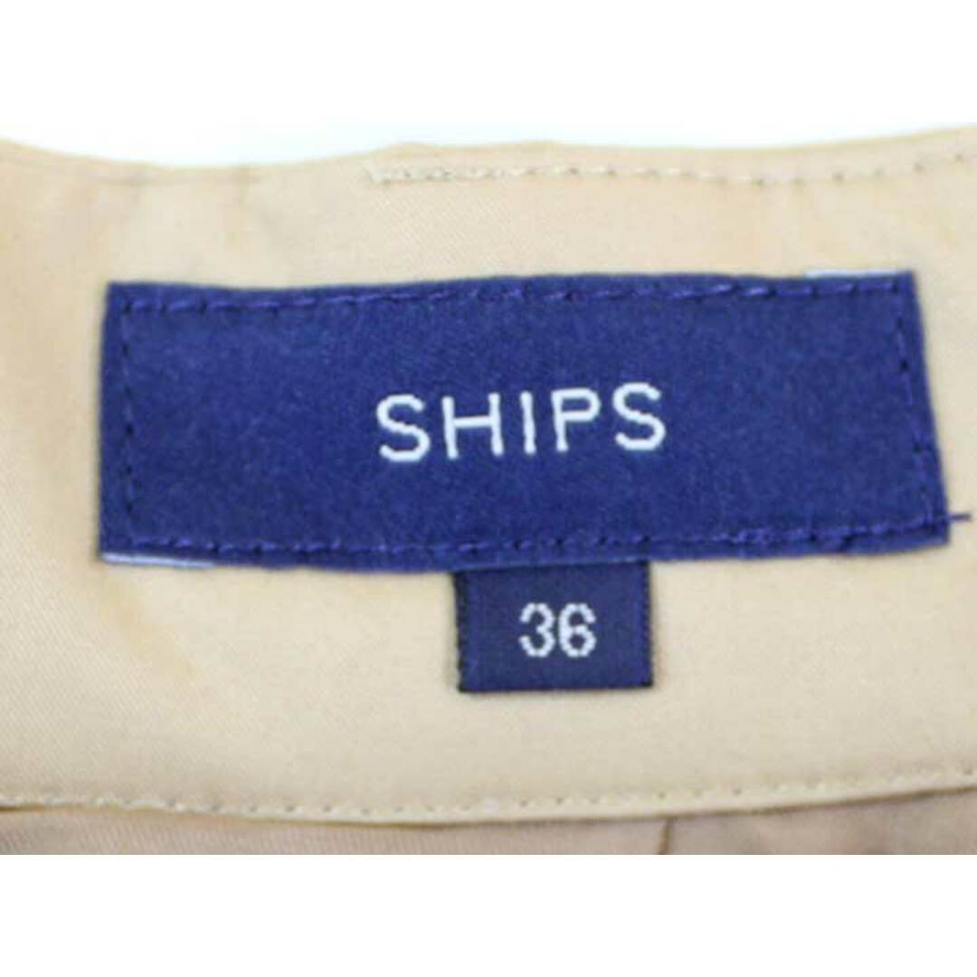 SHIPS(シップス)の■SHIPS/シップス■コットンタックスカート/ミモレ丈 ブラウン/茶色 レディース 36【中古】春夏 422042 レディースのスカート(その他)の商品写真