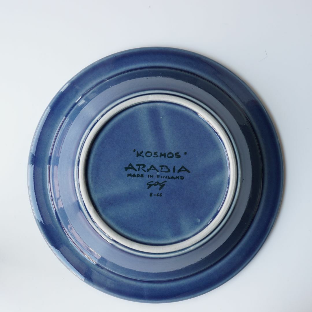 ARABIA(アラビア)のNo.4　ブルーコスモス　ARABIA　17.5㎝　深皿　【1617】 インテリア/住まい/日用品のキッチン/食器(食器)の商品写真