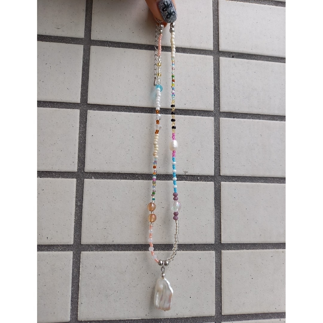 hand made beads necklace dream🎠 ハンドメイドのアクセサリー(ネックレス)の商品写真