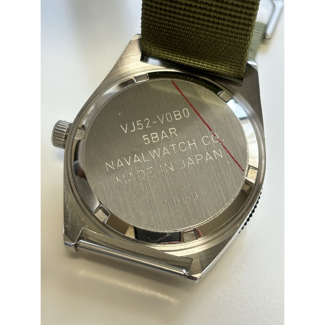 EDIFICE(エディフィス)のNAVAL WATCH/時計/ミリタリー/ウォッチ/NATOベルト/デイト/美品 メンズの時計(腕時計(アナログ))の商品写真