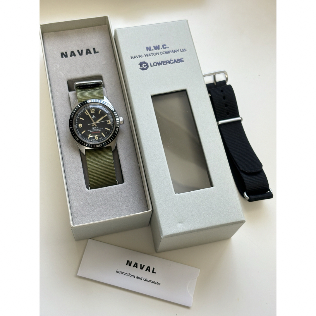 EDIFICE(エディフィス)のNAVAL WATCH/時計/ミリタリー/ウォッチ/NATOベルト/デイト/美品 メンズの時計(腕時計(アナログ))の商品写真