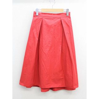 ドレステリア(DRESSTERIOR)の◇DRESSTERIOR/ドレステリア◇タフタミディ丈スカート レッド/赤系 レディース 36【中古】春夏 907022(その他)