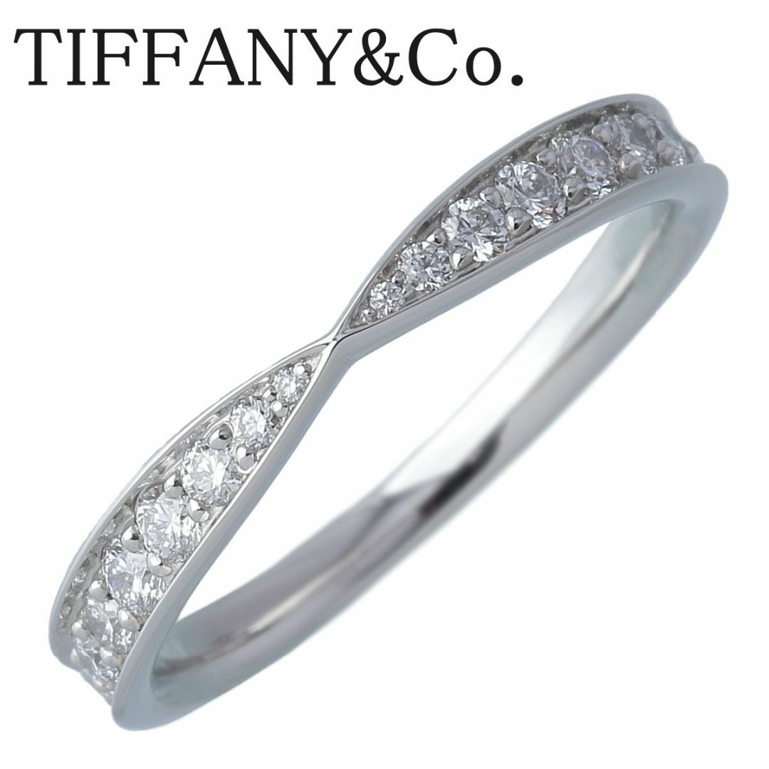 Tiffany & Co.(ティファニー)のティファニー ハーモニー ダイヤ リング ビーズセット 6号～6.5号 PT950 ショップカード(2019年) 新品仕上げ済 TIFFANY【16060】 レディースのアクセサリー(リング(指輪))の商品写真