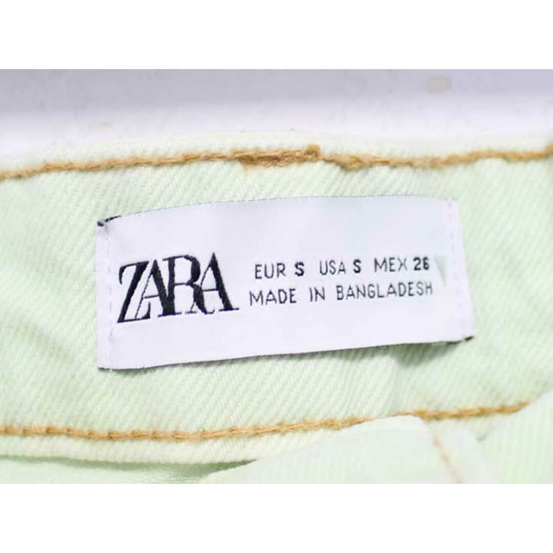 ZARA(ザラ)の△ZARA/ザラ△フロントスリットデニムスカート/ミモレ丈/無地　ライトグリーン/緑　レディース　S　【中古】 春夏 302032 レディースのスカート(その他)の商品写真