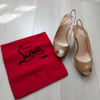 クリスチャンルブタン(Christian Louboutin)のクリスチャンルブタン　オープントゥパンプス　37(ハイヒール/パンプス)