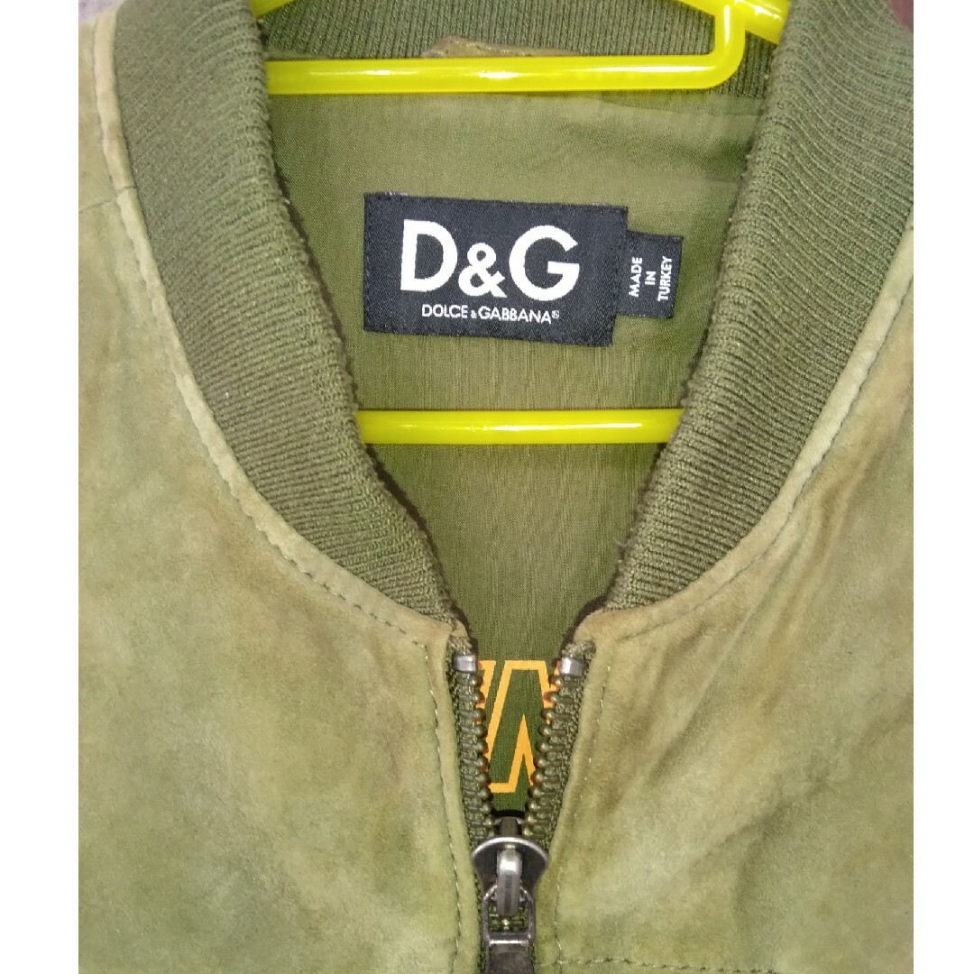 D&G(ディーアンドジー)の正規品　D&G　ラムレザー　ジャケット　ジャンパー　ビンテージ風　革 メンズのジャケット/アウター(レザージャケット)の商品写真