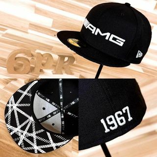 ニューエラー(NEW ERA)のレア【ニューエラ×メルセデスベンツ】限定コラボ 50周年記念 キャップ 黒×白(キャップ)