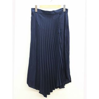 ザラ(ZARA)の新品未使用品‡ZARA/ザラ‡プリーツスカート/タグ付き/ミモレ丈 ネイビー/紺 レディース M 春夏 807022(その他)