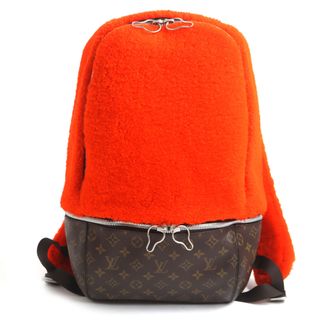 ルイヴィトン(LOUIS VUITTON)の未使用品 LOUIS VUITTON ルイヴィトン Marc Newson M40277 サック・ア・ド・ボスフォール 2014セレブレイティング・モノグラム マークニューソンコラボ フリースパック アイコノクラスト バックパック リュック・デイパック オレンジ 袋付き 仏製 メンズ(バッグパック/リュック)