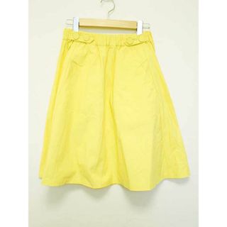 ザラ(ZARA)の△ZARA/ザラ△ウエストゴムスカート/膝丈/無地　イエロー/黄色　レディース　XS　【中古】　春夏 915032(その他)