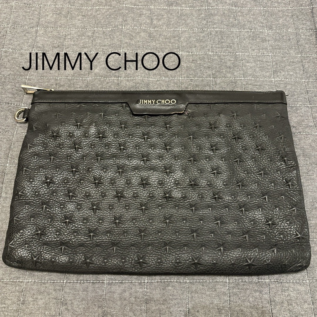 JIMMY CHOO ジミーチュウ デレク スター エンボス クラッチバッグ JIMMY CHOO ジミーチュウ デレク スター エンボス クラッチバッグ