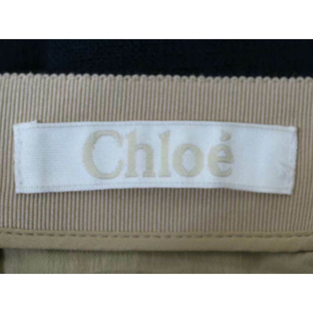 Chloe(クロエ)の【春物 新入荷】☆Chloe/クロエ☆フリンジスカート/バックジップ/無地/ミディ丈 ネイビー/紺 レディース 34【中古】春秋 103042 レディースのスカート(その他)の商品写真