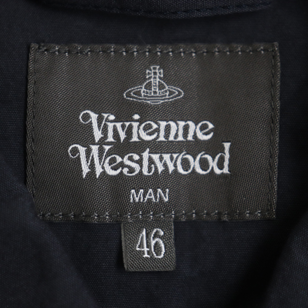 Vivienne Westwood(ヴィヴィアンウエストウッド)の極美品 Vivienne WestwoodMAN ヴィヴィアンウエストウッドマン オーブ刺繍ワッペン付き ワークシャツ 長袖シャツ グレー 46 日本製 正規品 メンズ メンズのトップス(シャツ)の商品写真