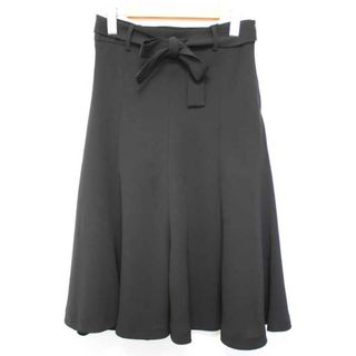 ザラ(ZARA)の【値下げ】△ZARA/ザラ△ベルト付きスカート/膝丈/無地　ブラック/黒　レディース　S　【中古】　春夏秋冬 915032(その他)