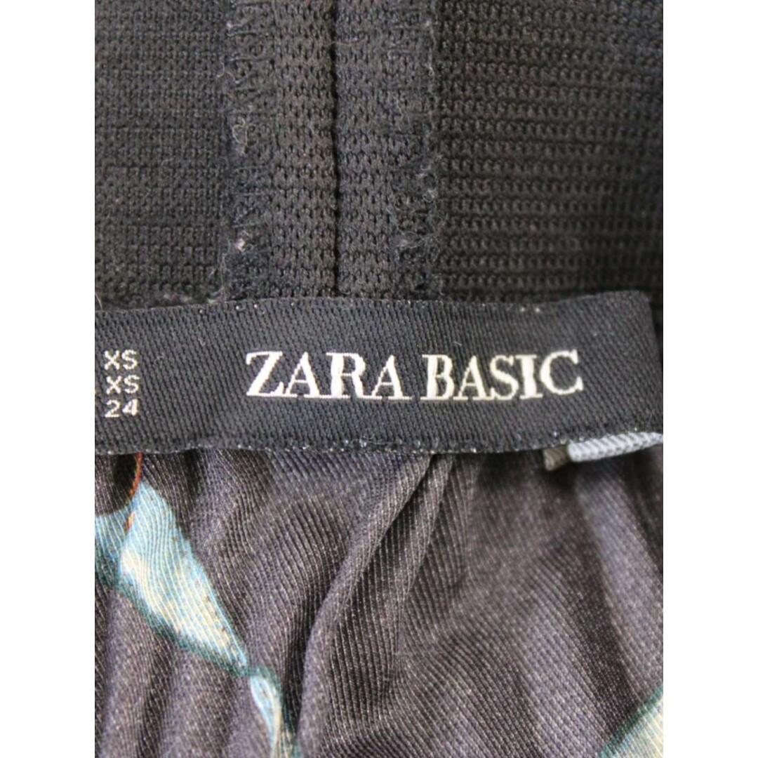 ZARA(ザラ)の‡ZARA/ザラ‡総柄プリーツスカート/ミモレ丈 ブラック/黒×マルチカラー レディース XS 【中古】春夏 107022 レディースのスカート(その他)の商品写真