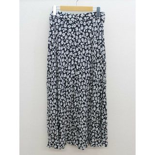 ザラ(ZARA)の新品未使用品‡ZARA/ザラ‡花柄プリントスカート/ ミモレ丈 ブラック×ホワイト/黒×白 レディース S  春夏 107022(その他)