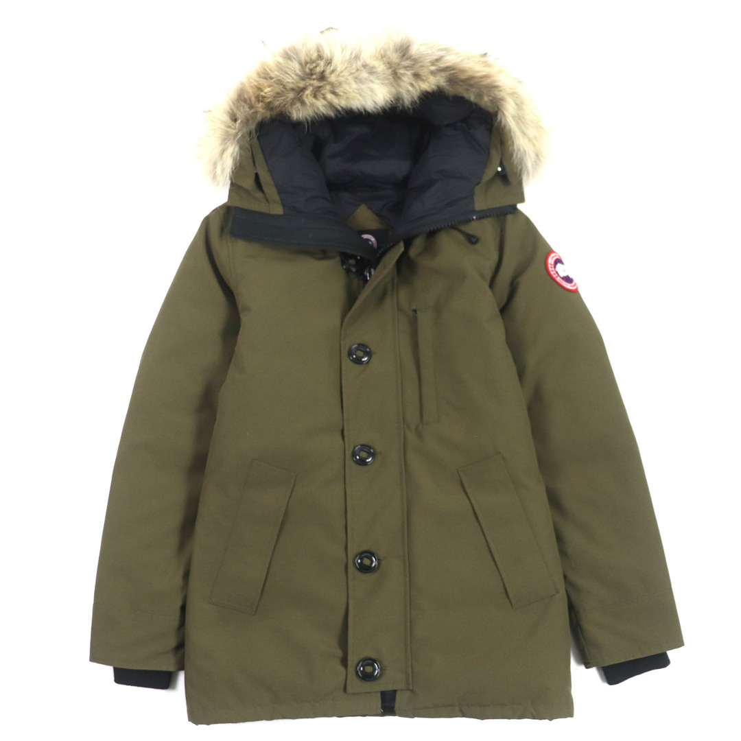 CANADA GOOSE(カナダグース)の美品 CANADA GOOSE カナダグース 3426MA CHATEAU ロゴワッペン・ファー・フード付き WZIP ダウンジャケット カーキ XS カナダ製 正規品 メンズ メンズのジャケット/アウター(ダウンジャケット)の商品写真