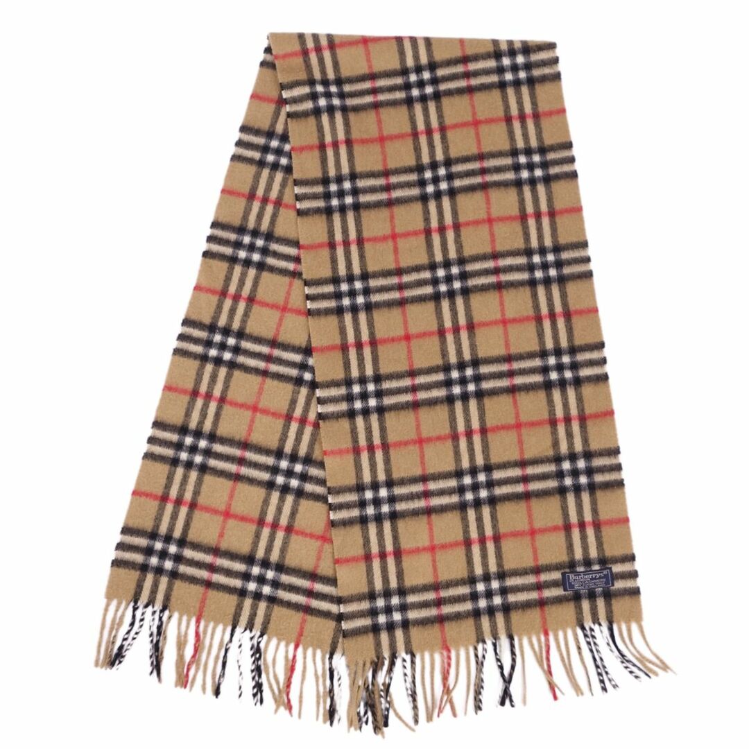 BURBERRY(バーバリー)の美品 Vintage バーバリー Burberrys ストール ショール マフラー チェック柄 カシミヤ100％ 英国製 レディース ブラウン レディースのファッション小物(ストール/パシュミナ)の商品写真