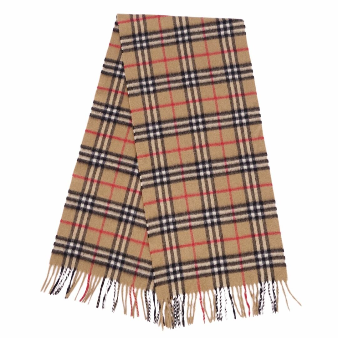 BURBERRY(バーバリー)の美品 Vintage バーバリー Burberrys ストール ショール マフラー チェック柄 カシミヤ100％ 英国製 レディース ブラウン レディースのファッション小物(ストール/パシュミナ)の商品写真