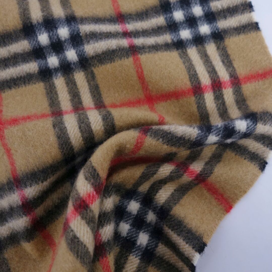 BURBERRY(バーバリー)の美品 Vintage バーバリー Burberrys ストール ショール マフラー チェック柄 カシミヤ100％ 英国製 レディース ブラウン レディースのファッション小物(ストール/パシュミナ)の商品写真