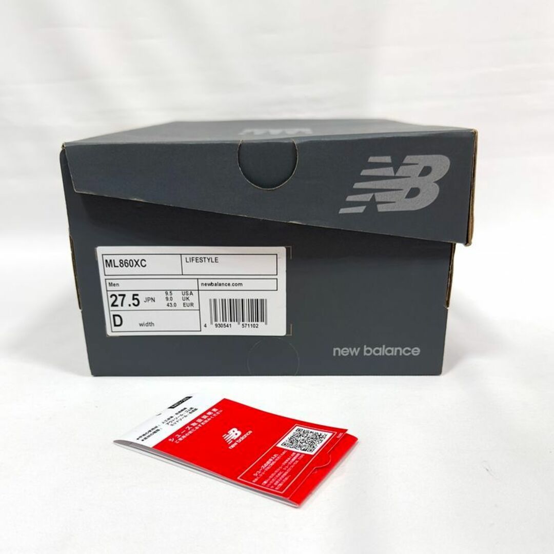 New Balance(ニューバランス)のNEW BALANCE ニューバランス ML860XC 27.5cm ブラック メンズの靴/シューズ(スニーカー)の商品写真