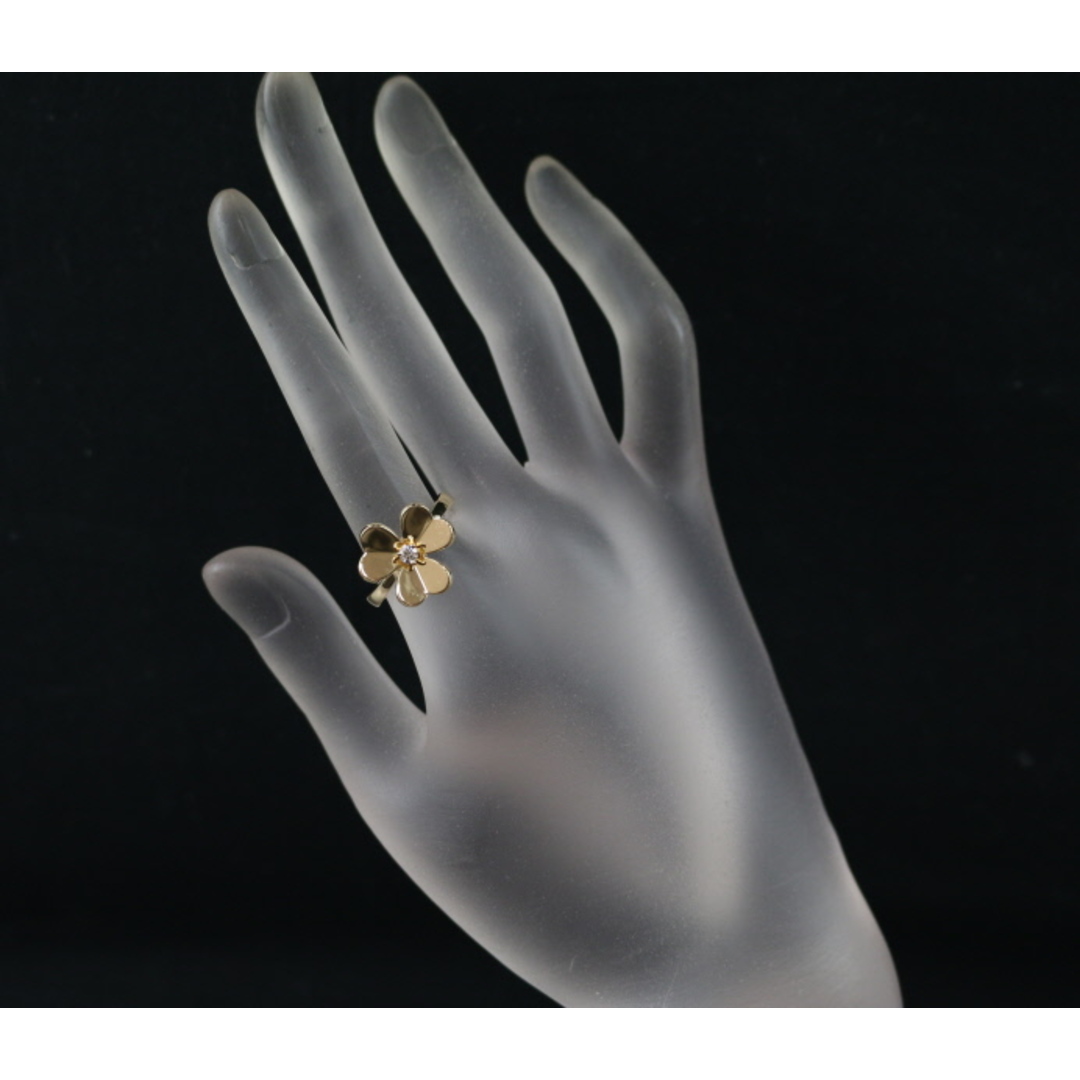 Van Cleef & Arpels(ヴァンクリーフアンドアーペル)のヴァンクリーフ&アーペル リング ダイヤ ダイヤモンド フリヴォル スモール フラワー 54号 K18YG 保証書大幅値下げ品 レディースのアクセサリー(リング(指輪))の商品写真