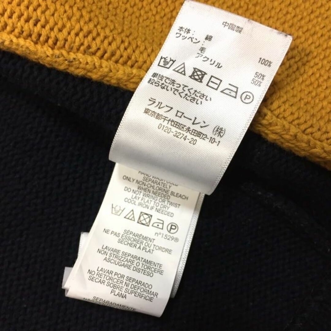 POLO RALPH LAUREN(ポロラルフローレン)の美品 Ｍ相応 ポロ ラルフローレン カレッジエイト ボーイフレンド カーディガン レディースのトップス(カーディガン)の商品写真