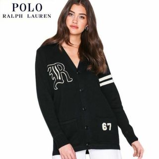 ポロラルフローレン(POLO RALPH LAUREN)の美品 定価44,000円 ポロ ラルフローレン パッチワーク カーディガン XS(カーディガン)