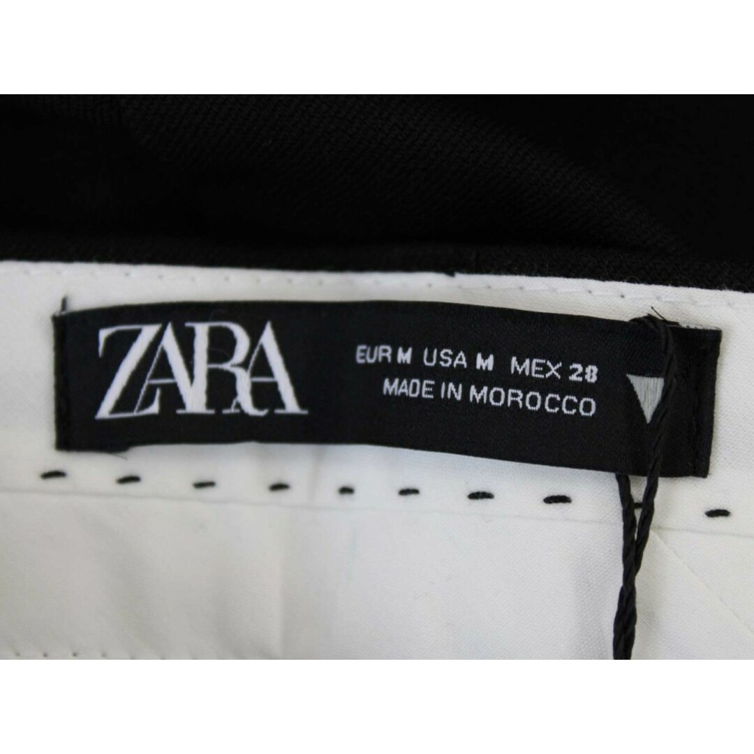 ZARA(ザラ)の【値下げ】新品未使用品‡ZARA/ザラ‡ワイドプレスパンツ/タグ付き/フルレングス ブラック/黒 レディース M 春夏秋冬 827022 レディースのパンツ(その他)の商品写真